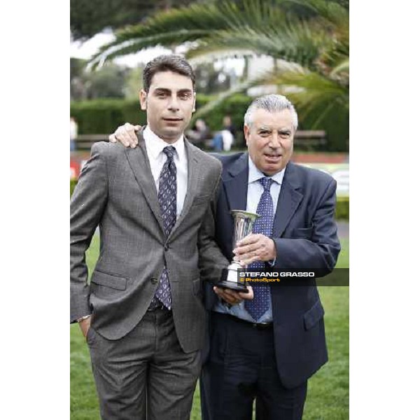 Alessandro and Giuseppe Botti after winning the Premio Parioli Rome Capannelle racecourse, 29th april 2012 ph.Stefano Grasso