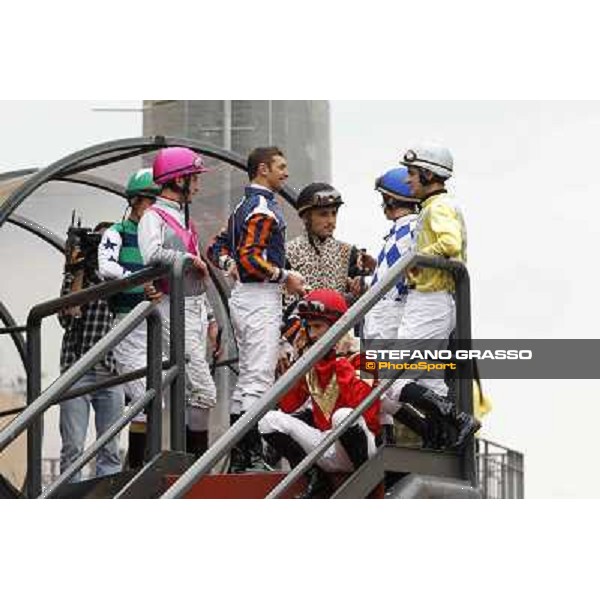 Jockeys ready for racing Rome - Capannelle racecourse, 29th apri l2012 ph.Stefano Grasso