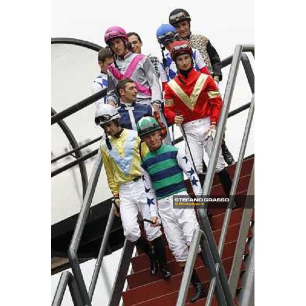 Jockeys ready for racing Rome - Capannelle racecourse, 29th apri l2012 ph.Stefano Grasso