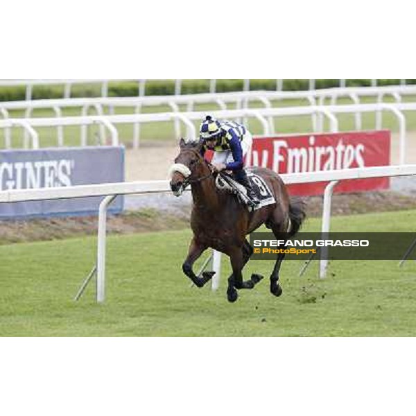 Fabio Branca on Silent Killer wins the Premio Distant Way Rome - Capannelle racecourse, 29th apri l2012 ph.Stefano Grasso