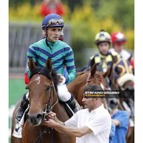 Dario Vargiu on Vola e Va Rome - Capannelle racecourse, 29th apri l2012 ph.Stefano Grasso