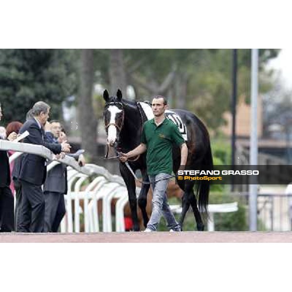 Vedelago parades before the start of Premio Parioli Rome - Capannelle racecourse, 29th apri l2012 ph.Stefano Grasso