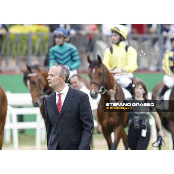 ing.Elio Pautasso opens the parade of the Premio Parioli Rome - Capannelle racecourse, 29th april 2012 ph.Stefano Grasso