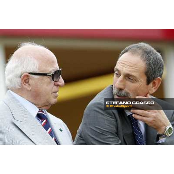 dott.Sergio Scarpellini and dott. Fernando Canonici Rome - Capannelle racecourse, 29th april 2012 ph.Stefano Grasso