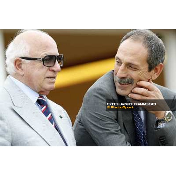 dott.Sergio Scarpellini and dott. Fernando Canonici Rome - Capannelle racecourse, 29th april 2012 ph.Stefano Grasso