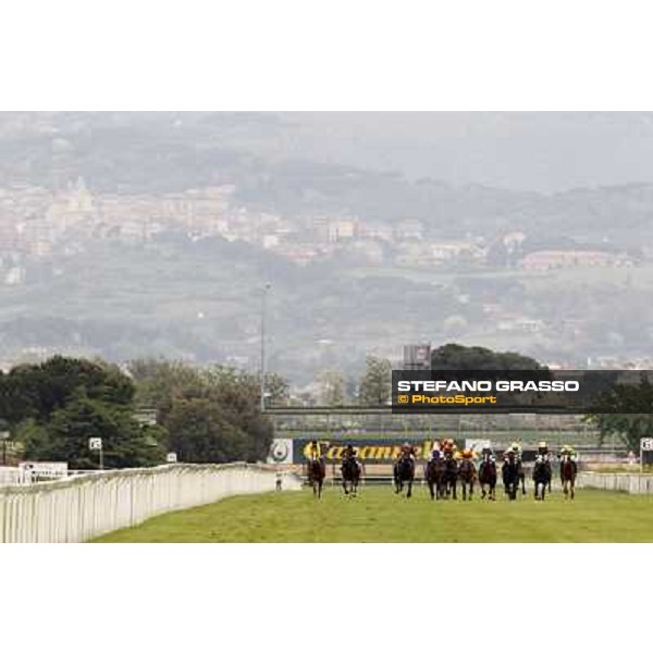 Maurizio Pasquale on Ragtimeband goes to win the Premio ITS Selected Yearling Sale Rome - Capannelle racecourse, 29th april 2012 ph.Stefano Grasso