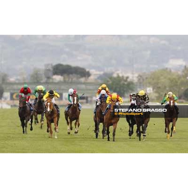 Maurizio Pasquale on Ragtimeband goes to win the Premio ITS Selected Yearling Sale Rome - Capannelle racecourse, 29th april 2012 ph.Stefano Grasso