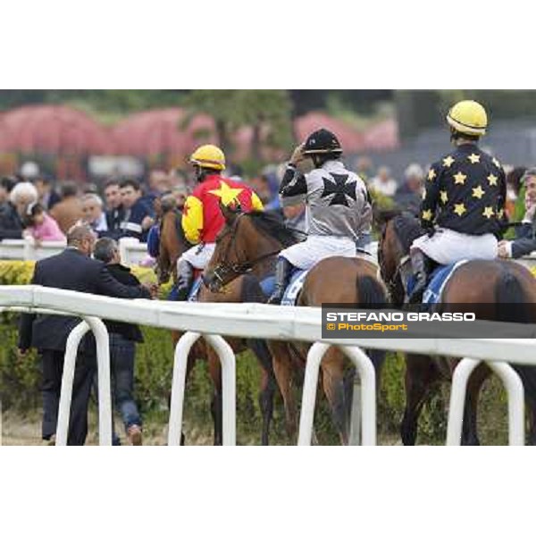 The horses return home after the finish of the Premio ITS Selected Yearling Sale Rome - Capannelle racecourse, 29th april 2012 ph.Stefano Grasso