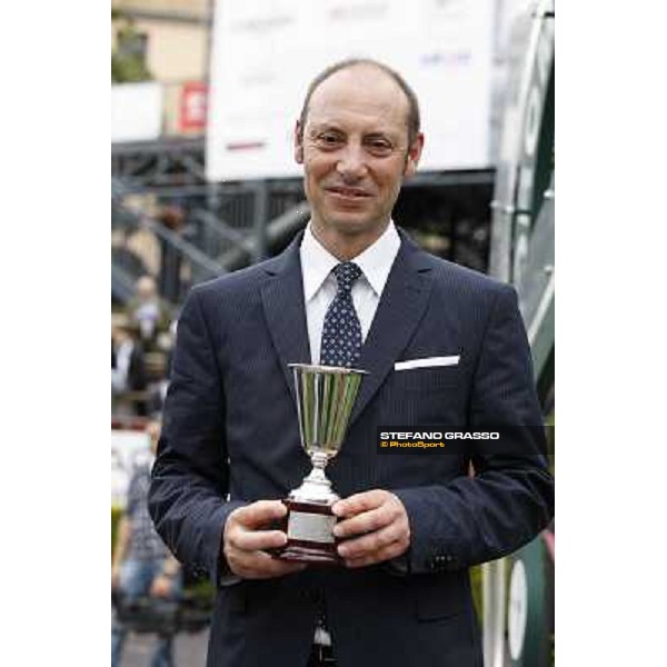 Gianluca Bietolini winner of the Premio Botticelli Rome - Capannelle racecourse, 29th april 2012 ph.Stefano Grasso