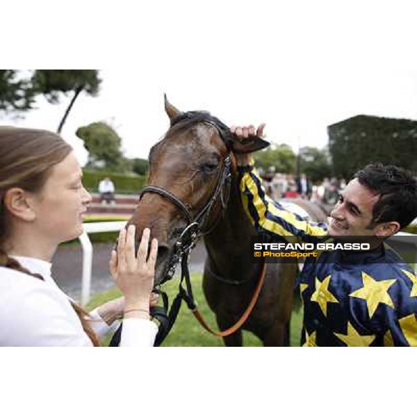 Fabio Branca and Malossol after winning the Premio Parioli Rome - Capannelle racecourse, 29th april 2012 ph.Stefano Grasso