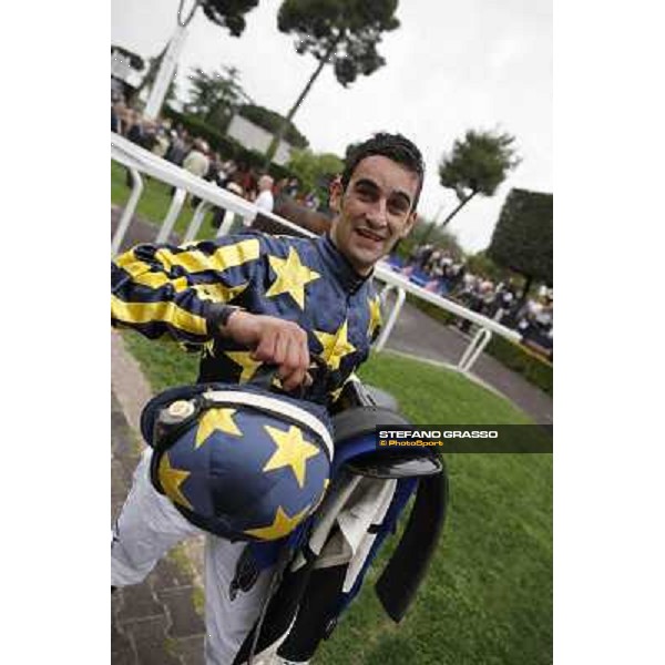 Fabio Branca in the winner circle after winning the Premio Parioli Rome - Capannelle racecourse, 29th april 2012 ph.Stefano Grasso