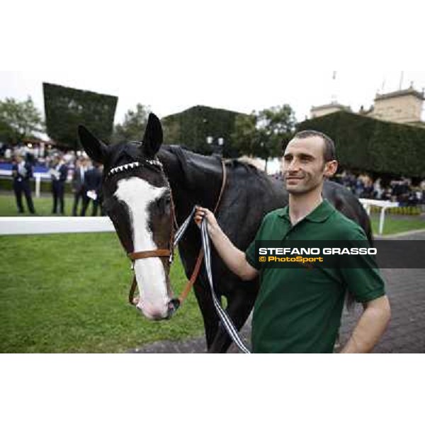 Vedelago walks back home after the 2nd place in the Premio Parioli Rome - Capannelle racecourse, 29th april 2012 ph.Stefano Grasso