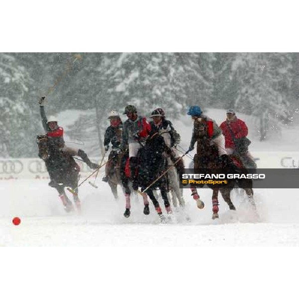 Cortina winter polo Cup 2004 Lake of Misurina febr. 21 2004 ph.Stefano Grasso