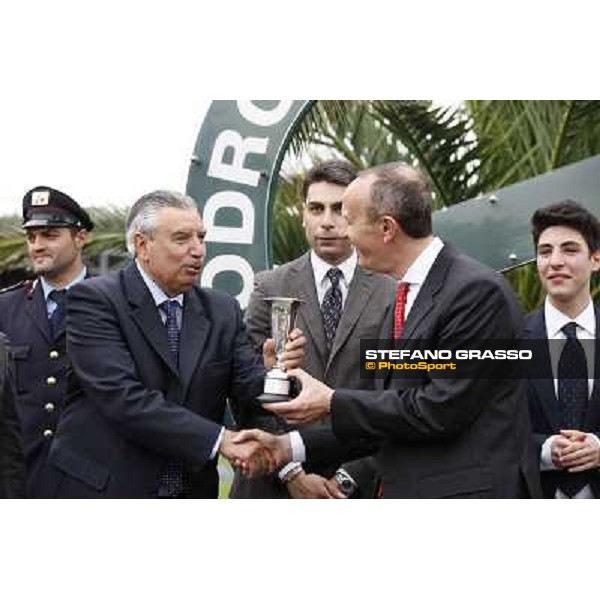 The prize giving ceremony of the Premio Parioli Rome - Capannelle racecourse, 29th april 2012 ph.Stefano Grasso