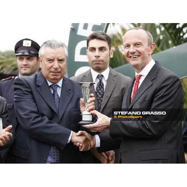 The prize giving ceremony of the Premio Parioli Rome - Capannelle racecourse, 29th april 2012 ph.Stefano Grasso