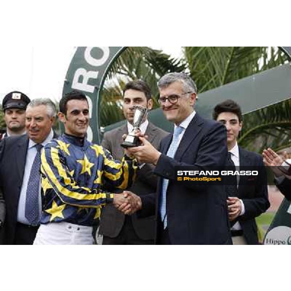 The prize giving ceremony of the Premio Parioli Rome - Capannelle racecourse, 29th april 2012 ph.Stefano Grasso