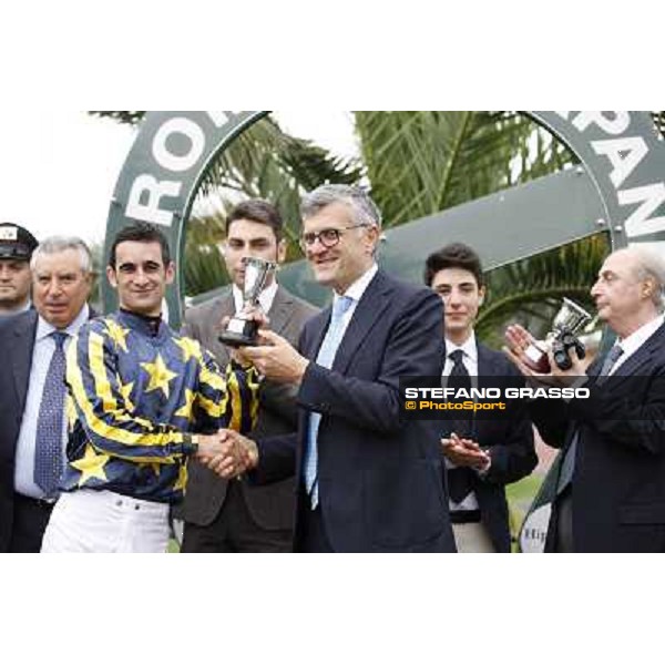 The prize giving ceremony of the Premio Parioli Rome - Capannelle racecourse, 29th april 2012 ph.Stefano Grasso