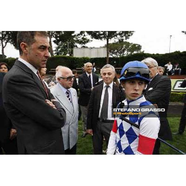 Sergio and Andrea Scarpellini with Luigi Riccardi and Cristian Demuro Rome - Capannelle racecourse, 29th april 2012 ph.Stefano Grasso