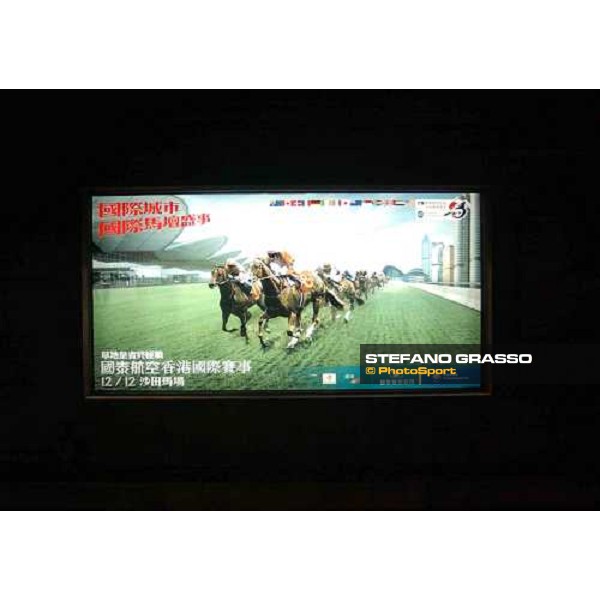 Hong Kong - the advertisement in the subway of The Cathay Pacific Hong Kong International Races Hong Kong 7th dec. 2004 ph. Stefano Grasso