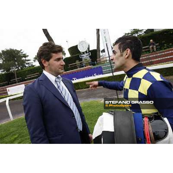 Fabio Branca and Stefano Botti after winning the Premio Regina Elena Rome - Capannelle racecourse, 29th april 2012 ph.Stefano Grasso