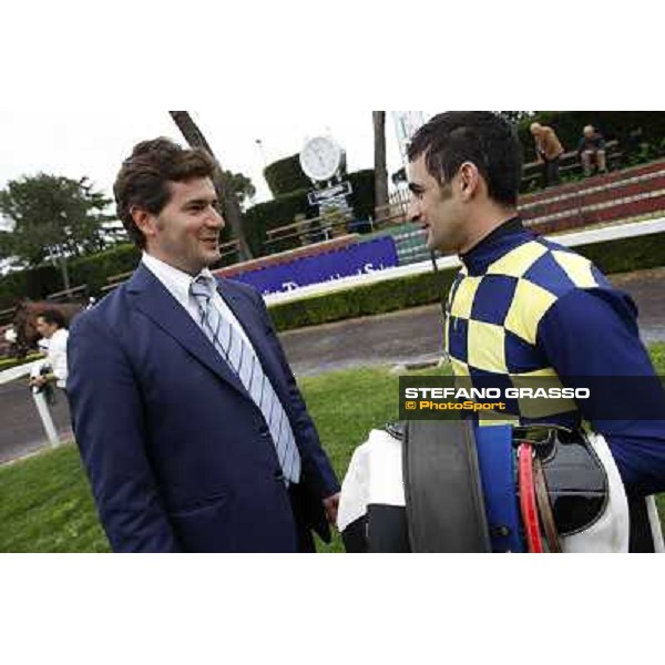 Fabio Branca and Stefano Botti after winning the Premio Regina Elena Rome - Capannelle racecourse, 29th april 2012 ph.Stefano Grasso