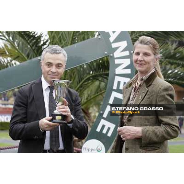 Andrea Scarpellini after winning the Premio Signorino Rome - Capannelle racecourse, 29th april 2012 ph.Stefano Grasso