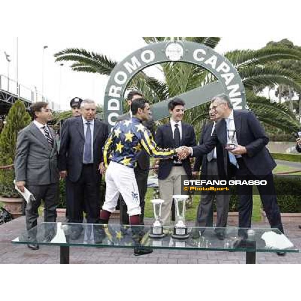 The Prize giving ceremony of the Premio Parioli. Rome - Capannelle racecourse, 29th april 2012 ph.Stefano Grasso