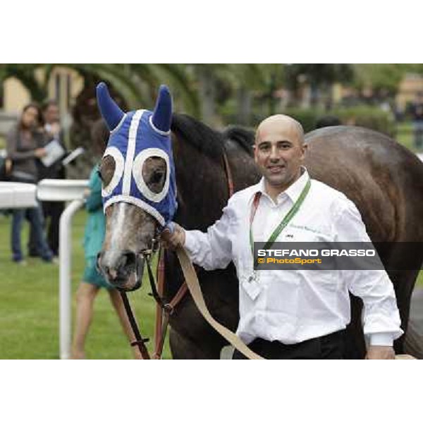 Dark Ray parades before the start of the Premio Regina Elena. Rome - Capannelle racecourse, 29th april 2012 ph.Stefano Grasso