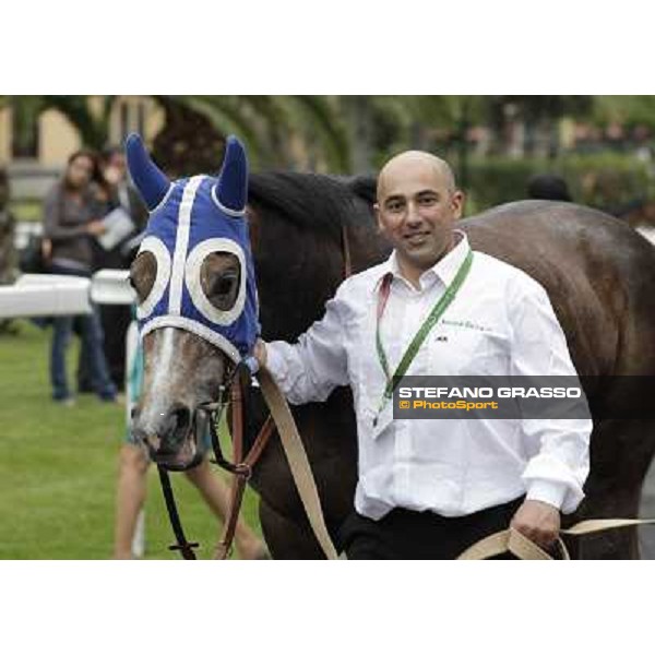 Dark Ray parades before the start of the Premio Regina Elena. Rome - Capannelle racecourse, 29th april 2012 ph.Stefano Grasso