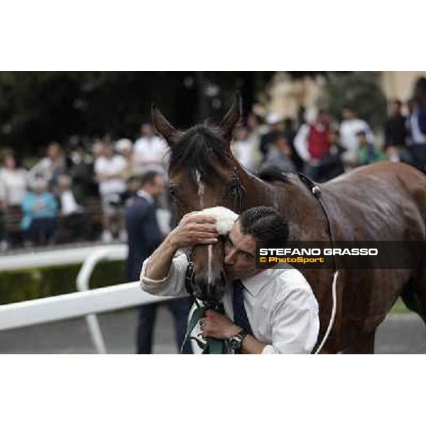 Jonathan Bacci and Cherry Collect after winning the Premio Regina Elena. Rome - Capannelle racecourse, 29th april 2012 ph.Stefano Grasso