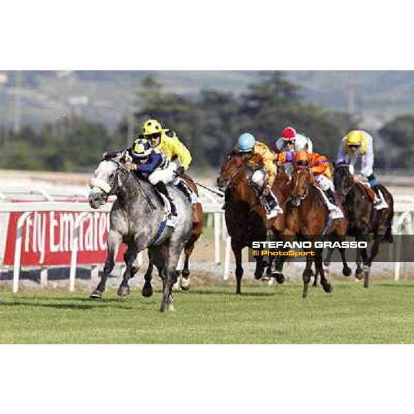 Fabio Branca and Crakerjack King wins the Premio Presidente della Repubblica GBI Racing Rome - Capannelle racecourse, 13th may 2012 ph.Stefano Grasso