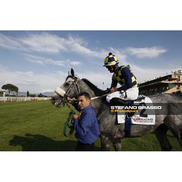 Fabio Branca and Crakerjack King wins the Premio Presidente della Repubblica GBI Racing Rome - Capannelle racecourse, 13th may 2012 ph.Stefano Grasso