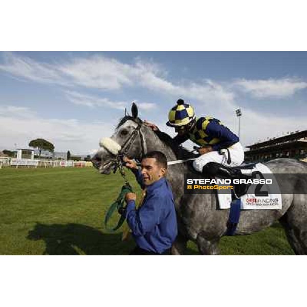 Fabio Branca and Crakerjack King wins the Premio Presidente della Repubblica GBI Racing Rome - Capannelle racecourse, 13th may 2012 ph.Stefano Grasso