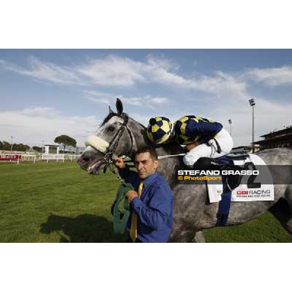 Fabio Branca and Crakerjack King wins the Premio Presidente della Repubblica GBI Racing Rome - Capannelle racecourse, 13th may 2012 ph.Stefano Grasso