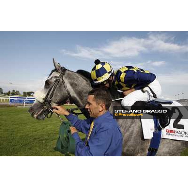 Fabio Branca and Crakerjack King wins the Premio Presidente della Repubblica GBI Racing Rome - Capannelle racecourse, 13th may 2012 ph.Stefano Grasso