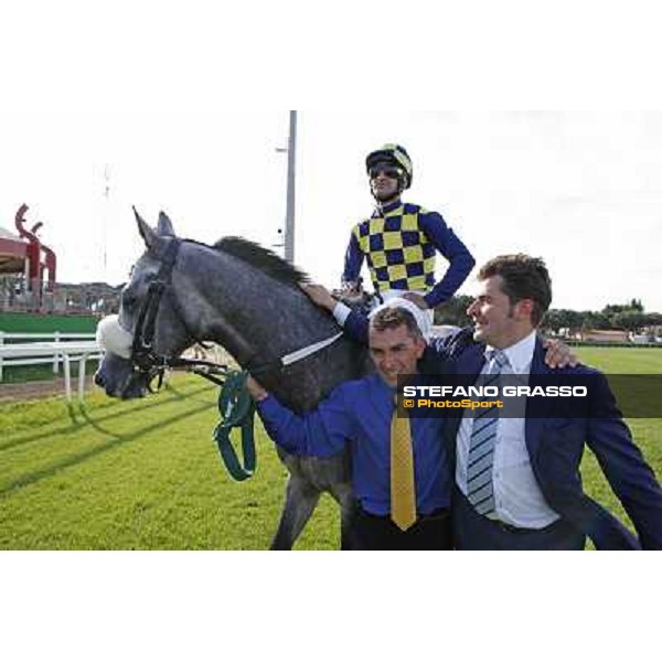 Fabio Branca and Crakerjack King wins the Premio Presidente della Repubblica GBI Racing Rome - Capannelle racecourse, 13th may 2012 ph.Stefano Grasso