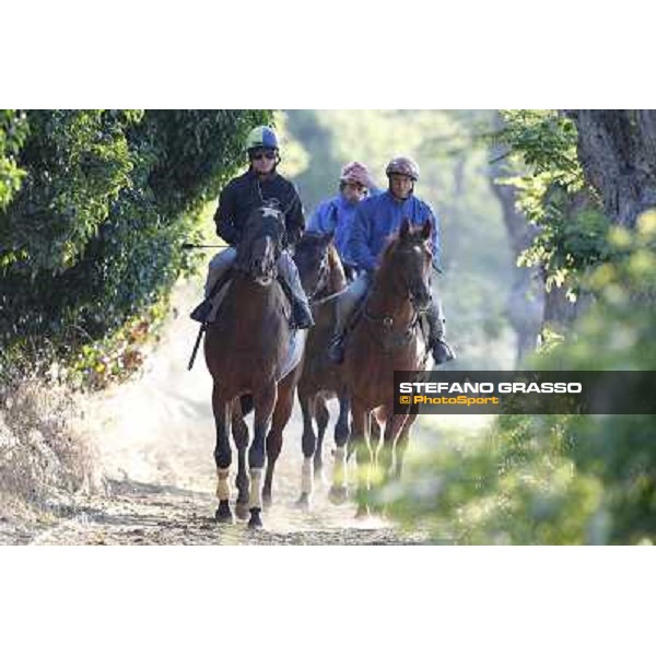 A morning with Gianluca,Gabriele,Luciano Bietolini and Real Solution preparing for the Derby ! Rome - Capannelle training center, 15th may 2012 ph.Stefano Grasso