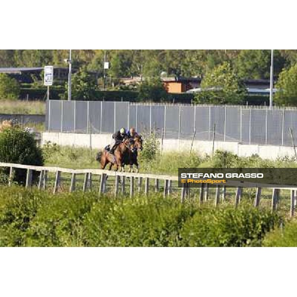 A morning with Gianluca,Gabriele,Luciano Bietolini and Real Solution preparing for the Derby ! Rome - Capannelle training center, 15th may 2012 ph.Stefano Grasso