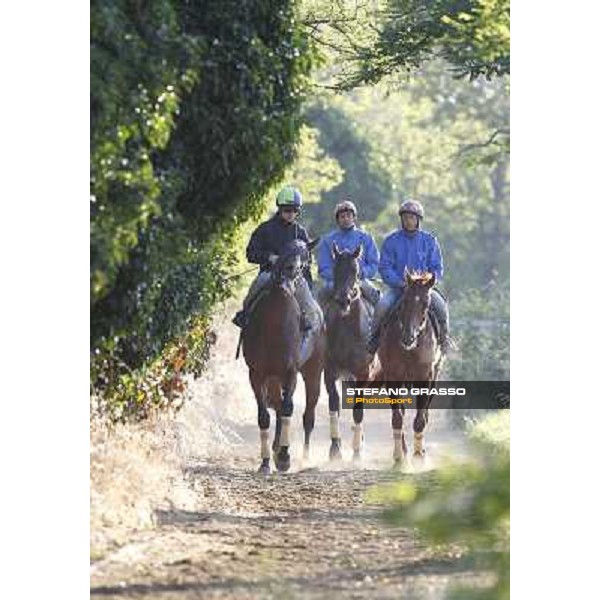 A morning with Gianluca,Gabriele,Luciano Bietolini and Real Solution preparing for the Derby ! Rome - Capannelle training center, 15th may 2012 ph.Stefano Grasso