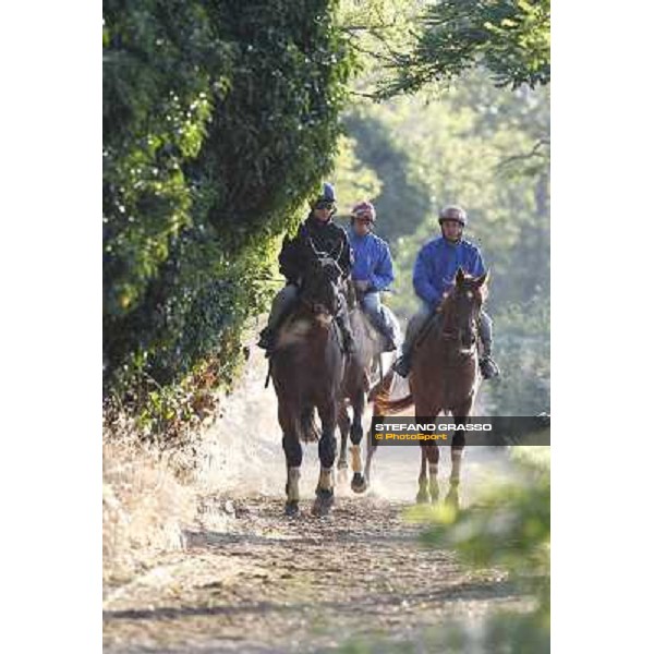 A morning with Gianluca,Gabriele,Luciano Bietolini and Real Solution preparing for the Derby ! Rome - Capannelle training center, 15th may 2012 ph.Stefano Grasso