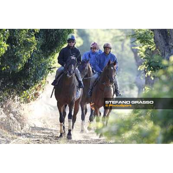 A morning with Gianluca,Gabriele,Luciano Bietolini and Real Solution preparing for the Derby ! Rome - Capannelle training center, 15th may 2012 ph.Stefano Grasso