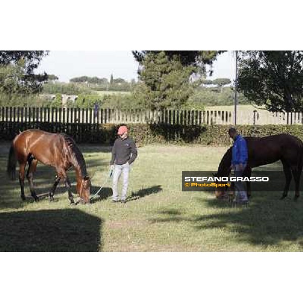 A morning with Gianluca,Gabriele,Luciano Bietolini and Real Solution preparing for the Derby ! Rome - Capannelle training center, 15th may 2012 ph.Stefano Grasso