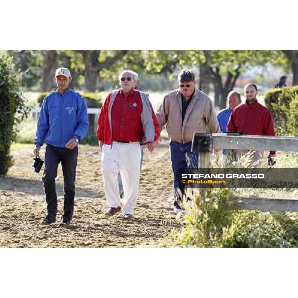 Gianluca Bietolini with Kenneth and Jeff Ramsey Rome - Capannelle training center, 18th may 2012 ph.Stefano Grasso