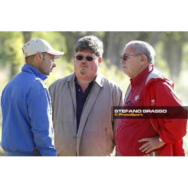 Gianluca Bietolini with Kenneth and Jeff Ramsey Rome - Capannelle training center, 18th may 2012 ph.Stefano Grasso