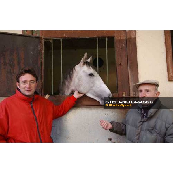 Luigi Camici and son Fabrizio with Groom Tesse, Italian Derby Winner 2004 Cisterna di Latina, 16th january 2005 ph. Stefano Grasso