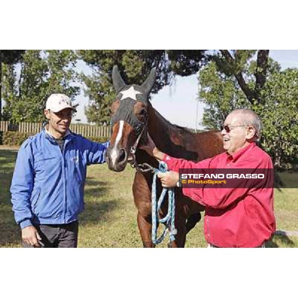 Gianluca Bietolini,Mr.Kenneth L.Ramsey and Real Solution Rome - Capannelle training center, 18th may 2012 ph.Stefano Grasso