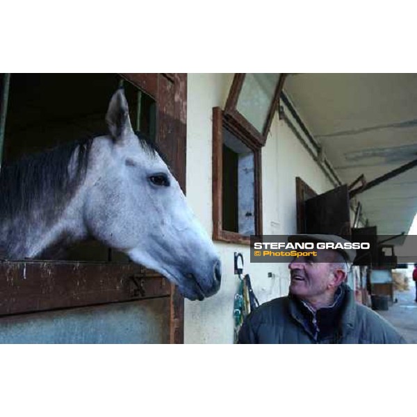 Luigi Camici and Groom Tesse, Italian Derby Winner 2004 Cisterna di Latina, 16th january 2005 ph. Stefano Grasso