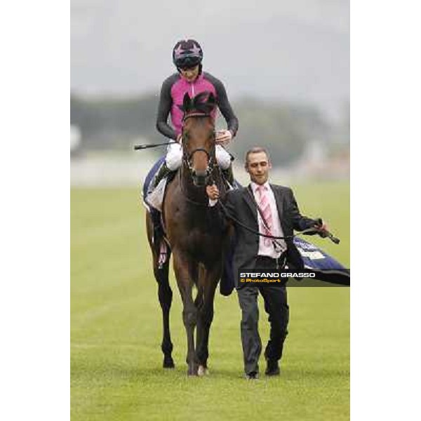 Robert Havlin on Feuerblitz after the victory 129° Derby Italiano Better Roma - Capannelle racecourse, 20th may 2012 ph.Stefano Grasso