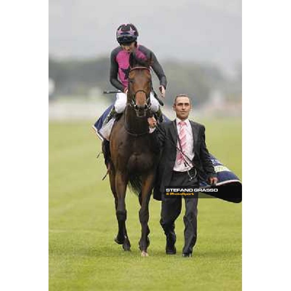 Robert Havlin on Feuerblitz after the victory 129° Derby Italiano Better Roma - Capannelle racecourse, 20th may 2012 ph.Stefano Grasso