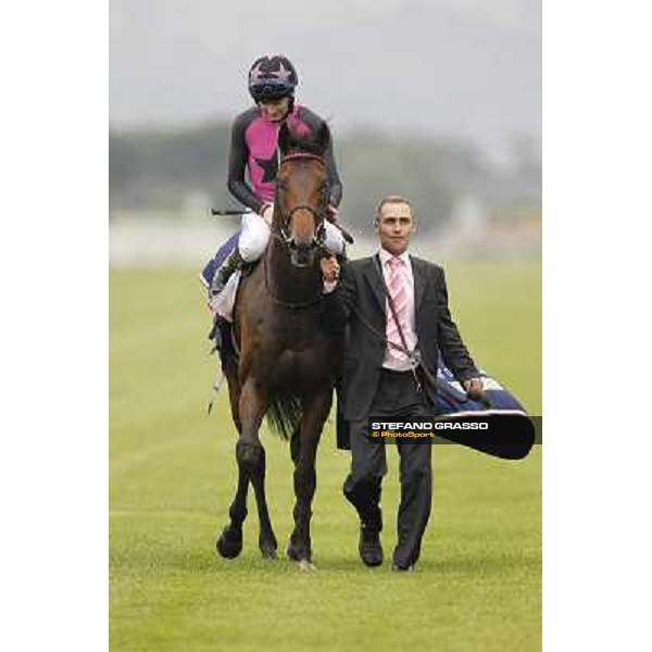 Robert Havlin on Feuerblitz after the victory 129° Derby Italiano Better Roma - Capannelle racecourse, 20th may 2012 ph.Stefano Grasso